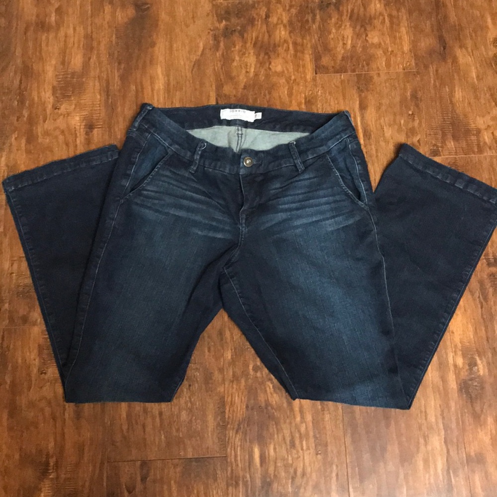 Torrid Dark Wash Mid-rise Bootcut Jeans